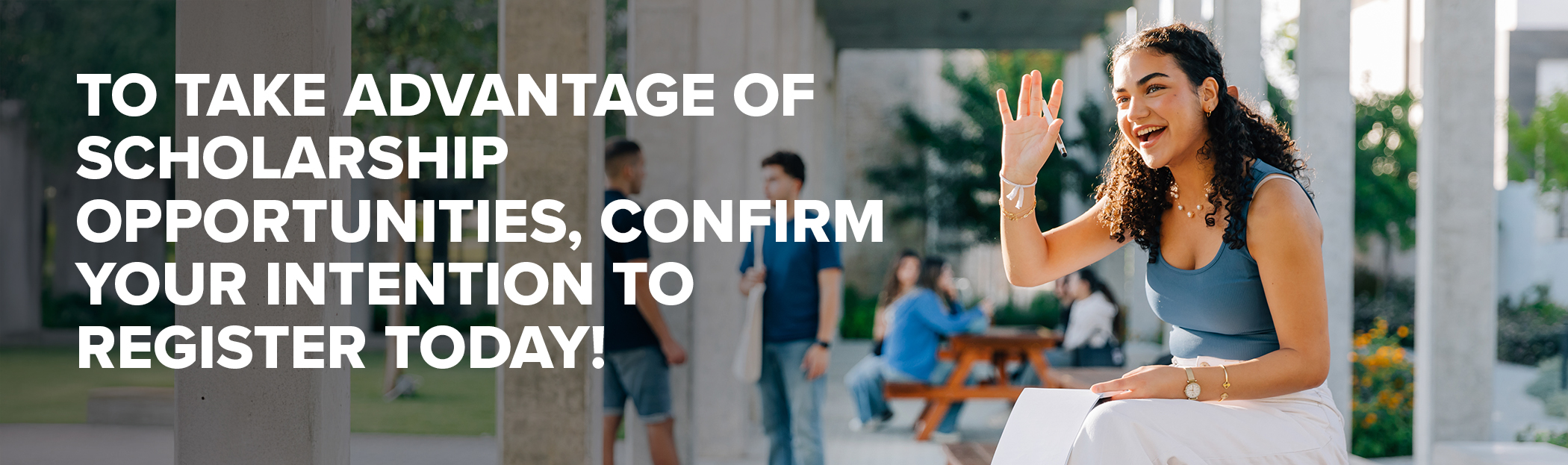 Enrollment banner text