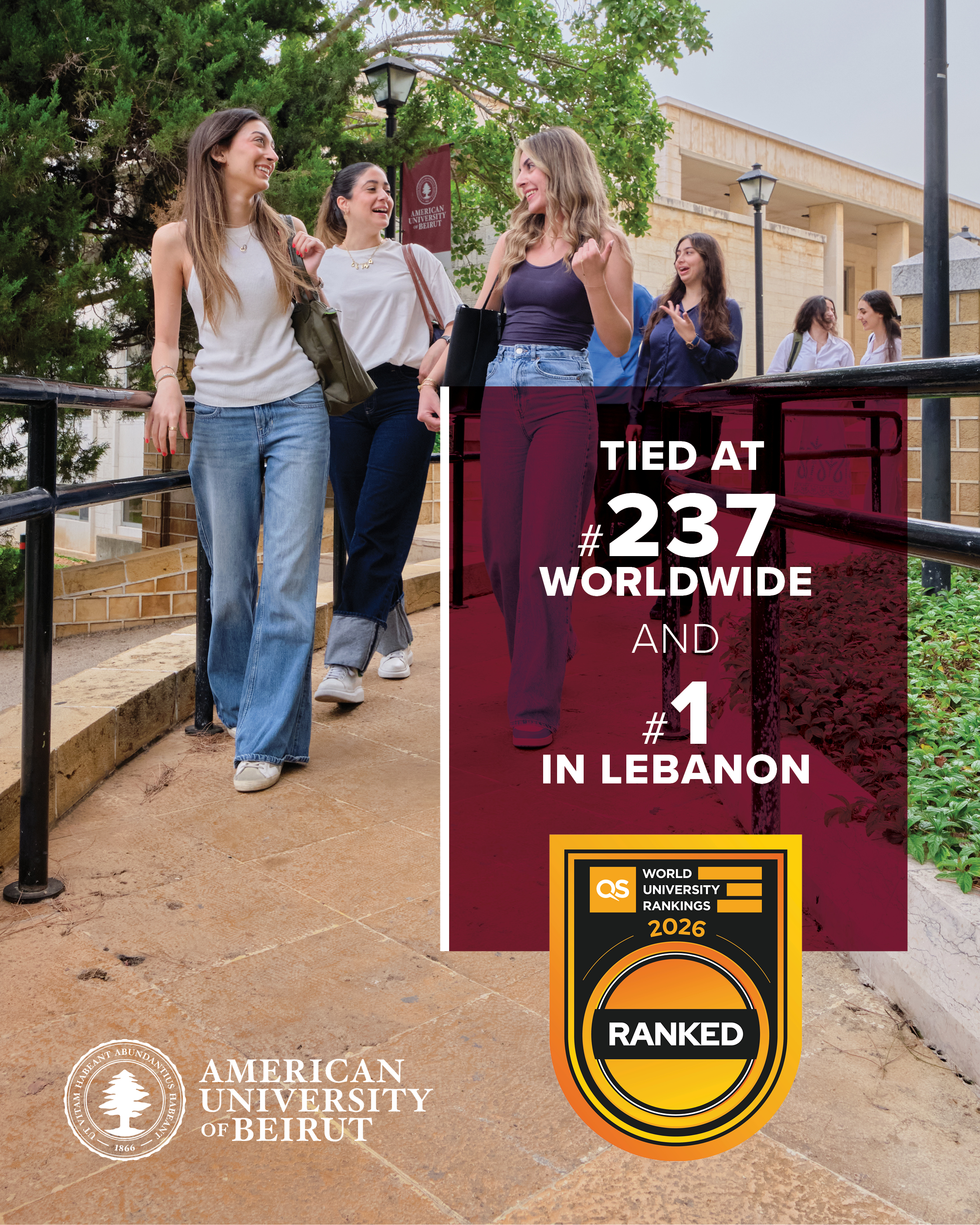 AUB Mediterraneo in Pafos Celebrates AUB’s Rise to #237 Globally in the QS World University Rankings 2026