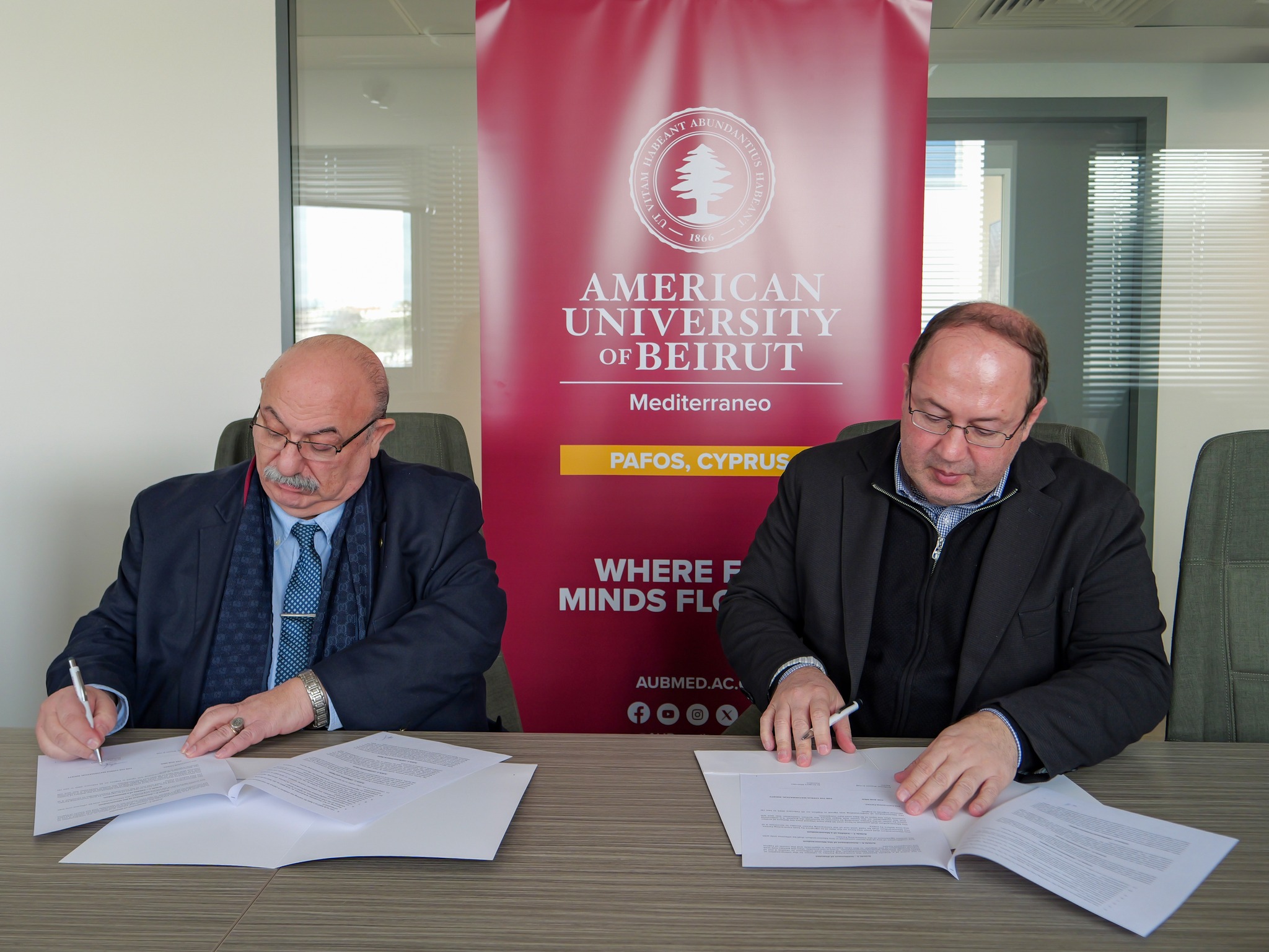 AUB Mediterraneo and Cyprus Mathematical Society sign MoU