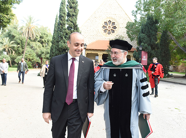 Mayor of Pafos Delivers Keynote Speech During the American University of Beirut’s Founders Day as it Celebrates 156 Years Since its Foundation